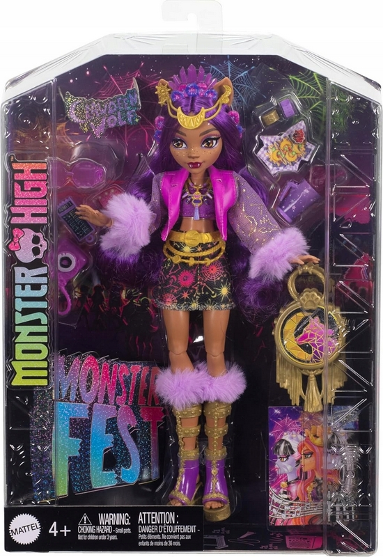 Mattel Monster High Monster Fest Clawdeen Wolf bábika 29 cm